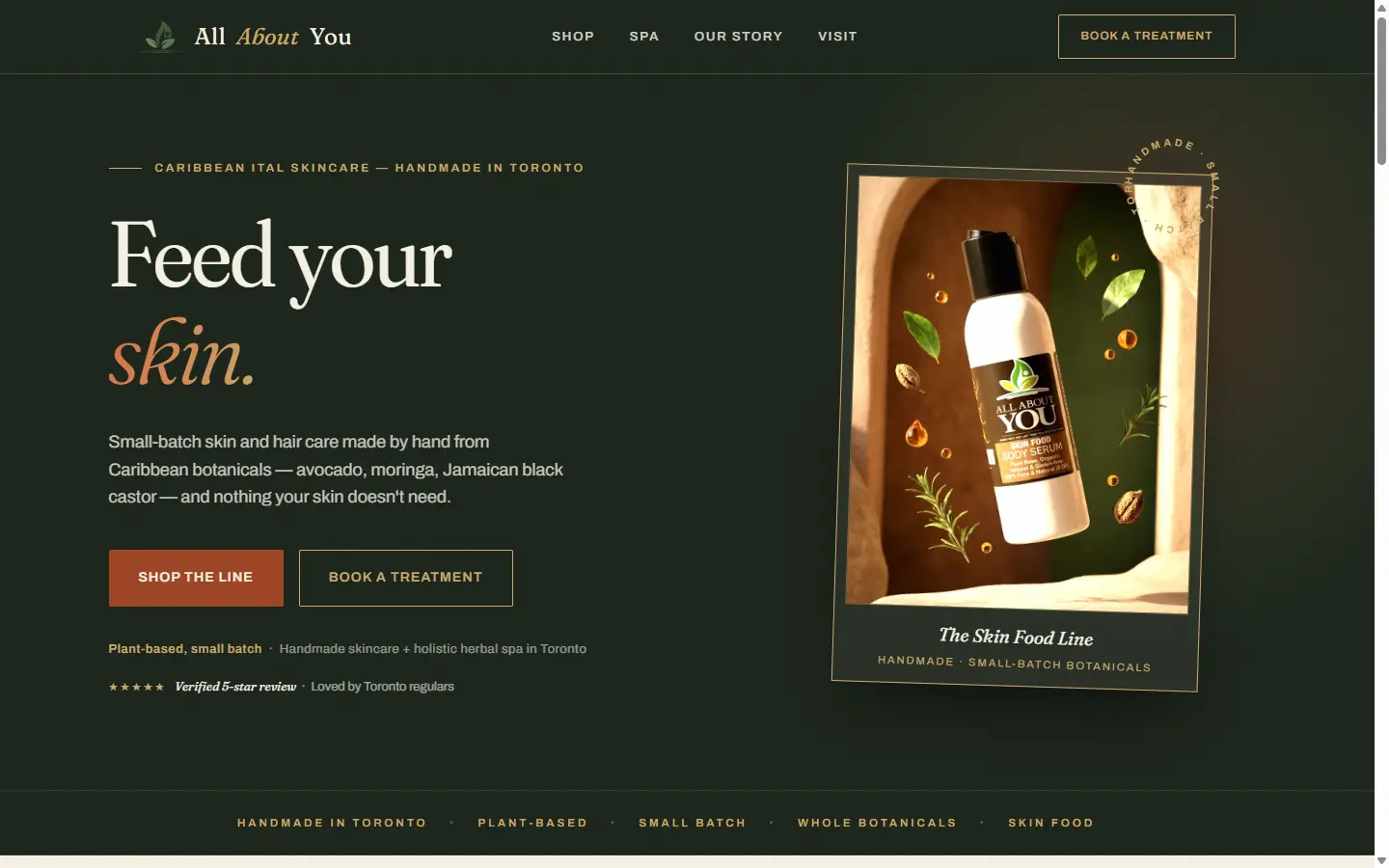 The All About You website