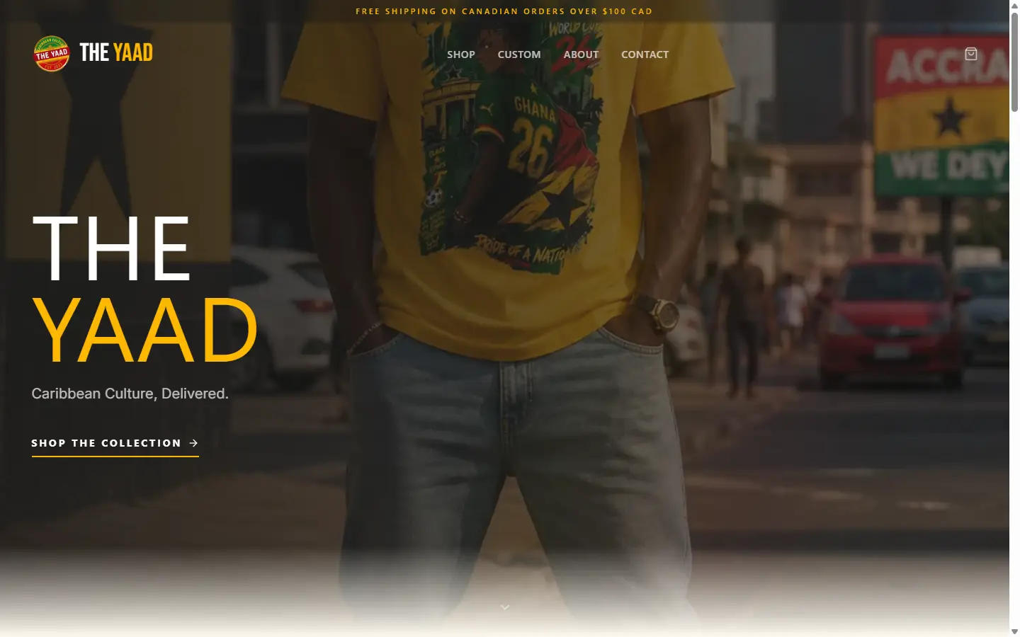 The Yaad — a retail brand site we built
